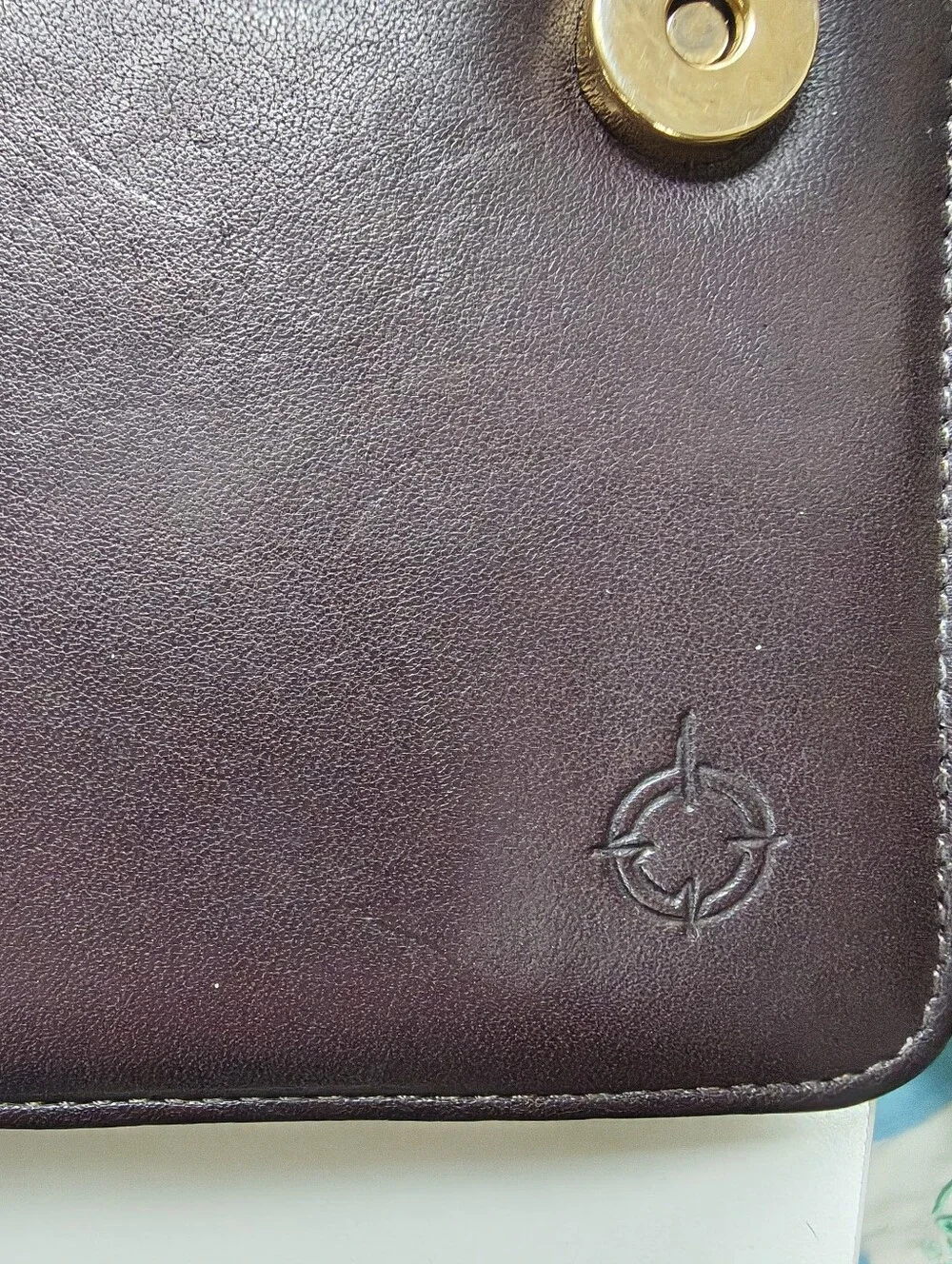 Franklin covey Leather Organizer Planner with Snap Closure - Dark Cherry 🍒